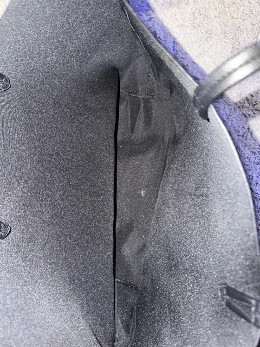 Victoria's Secret Black Faux Leather Tote